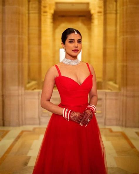 priyanka chopra red dior dress.